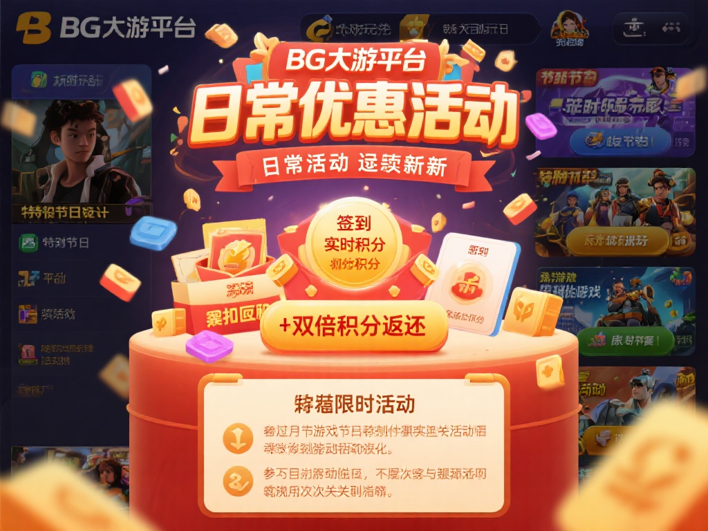 BG大游直营平台全面优惠活动解析与介绍 日常活动持续更新,福利不断
另一个吸引玩家的重要