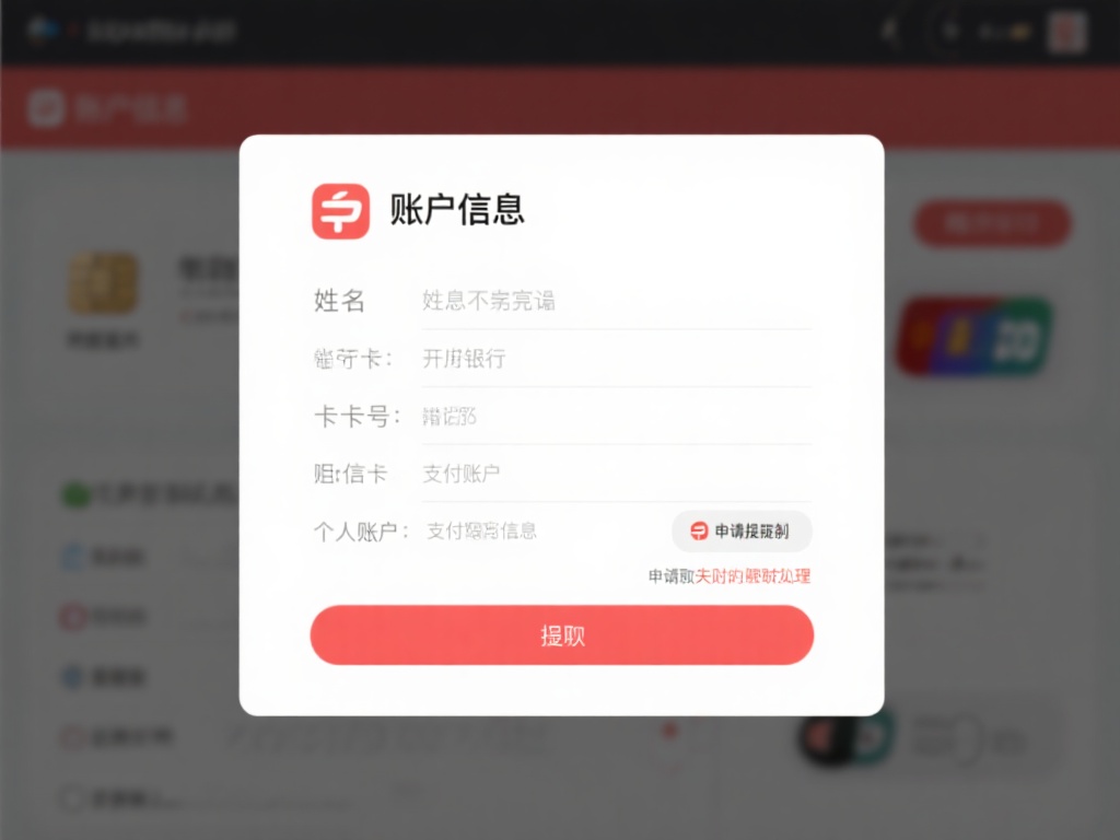 账户信息不完整或错误
大部分平台在提现时会要求填
