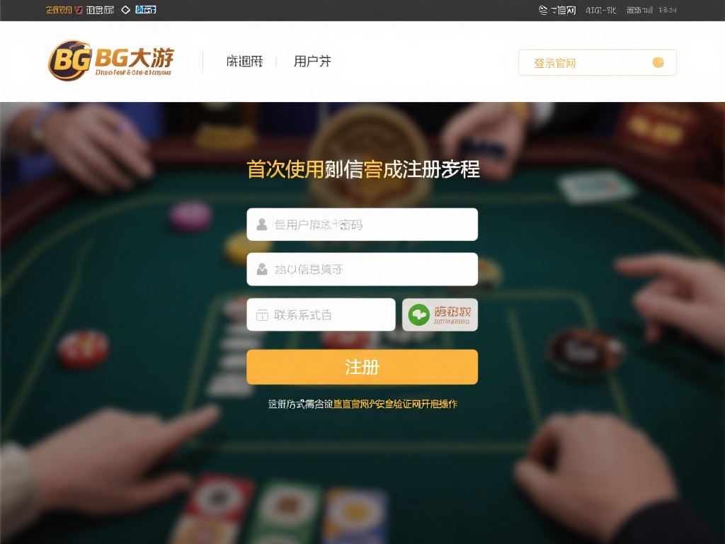 初次使用BG大游的用户，首先需要完成注册流程。登录