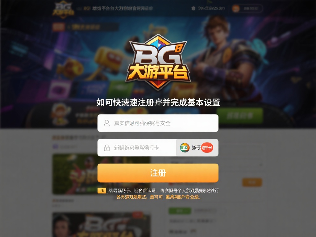 如何快速注册并完成基本设置
注册流程：
新手玩